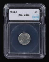 1953-D Roosevelt Silver Dime (ICG MS66) at PristineAuction.com