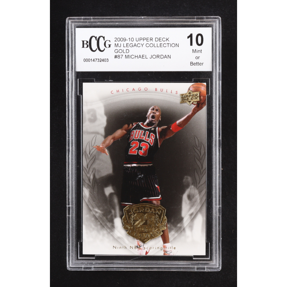 Michael Jordan 2009-10 Upper Deck Legacy Collection Gold #87 (BCCG 10) at PristineAuction.com