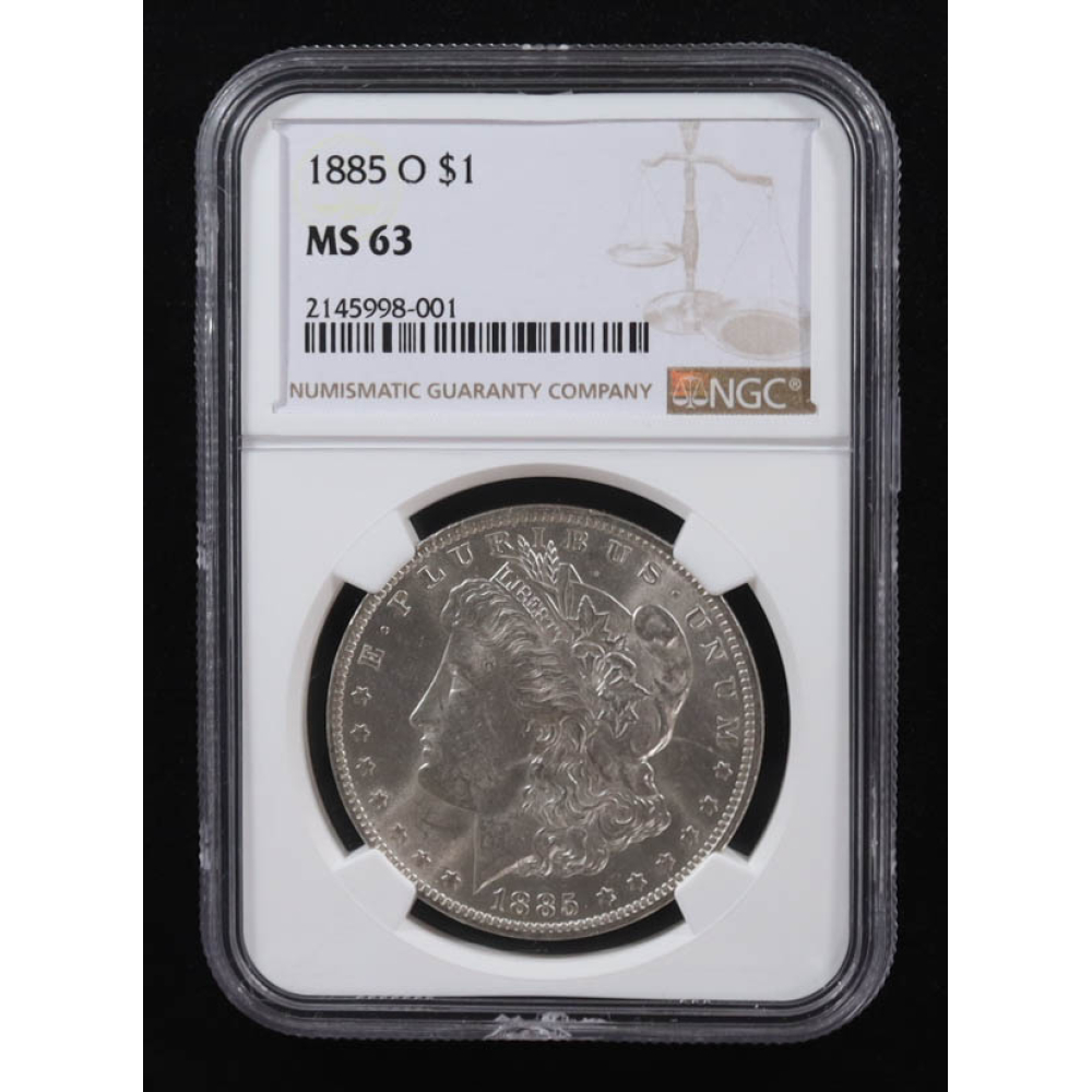 1885-O Morgan Silver Dollar (NGC MS63) at PristineAuction.com