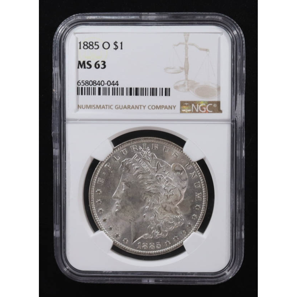 1885-O Morgan Silver Dollar (NGC MS63) at PristineAuction.com