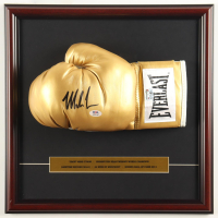 Mike Tyson Signed Custom Framed Everlast Boxing Glove Display (PSA) at PristineAuction.com