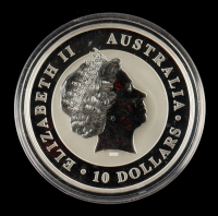 2011 Australia $10 Kookaburra 10oz .999 Fine Silver Coin at PristineAuction.com