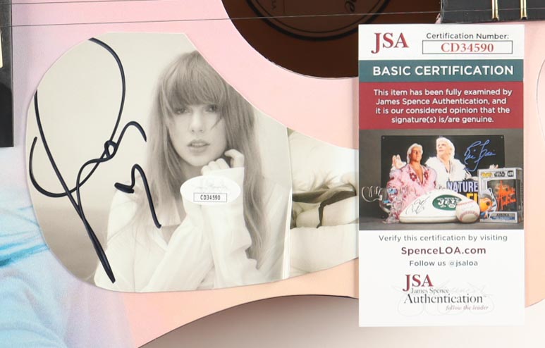Taylor Swift Signed 38" Acoustic Guitar (JSA) at PristineAuction.com Taylor Swift Signed 38" Acoustic Guitar (JSA) at PristineAuction.com