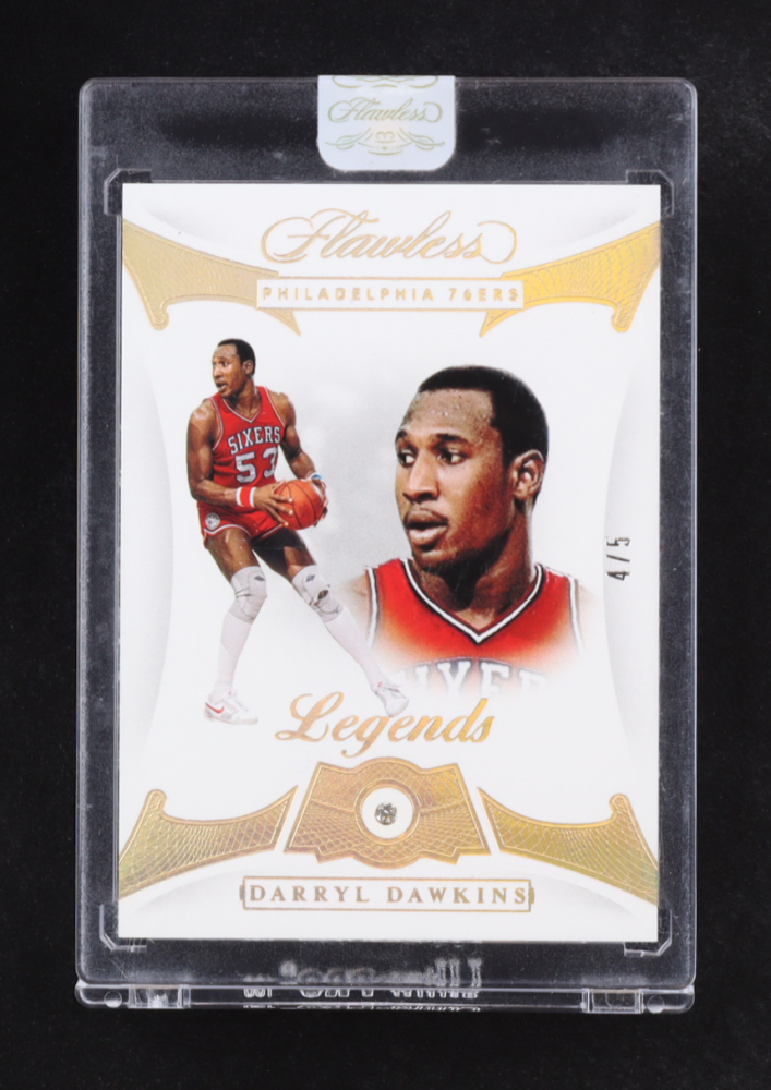 Darryl Dawkins 2019-20 Panini Flawless #104 LEG #4/5