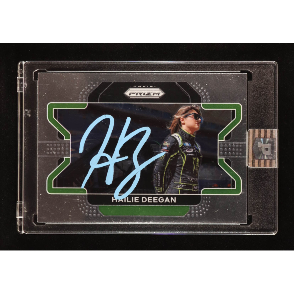 Hailie Deegan Signed 2022 Panini Prizm #91 (PA) at PristineAuction.com