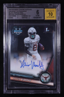 Xavier Worthy 2023 Bowman Chrome Sapphire Black Refractors Autographs #PAXWO RC #10/10 (BGS 6 | Autograph Grade 10) at PristineAuction.com