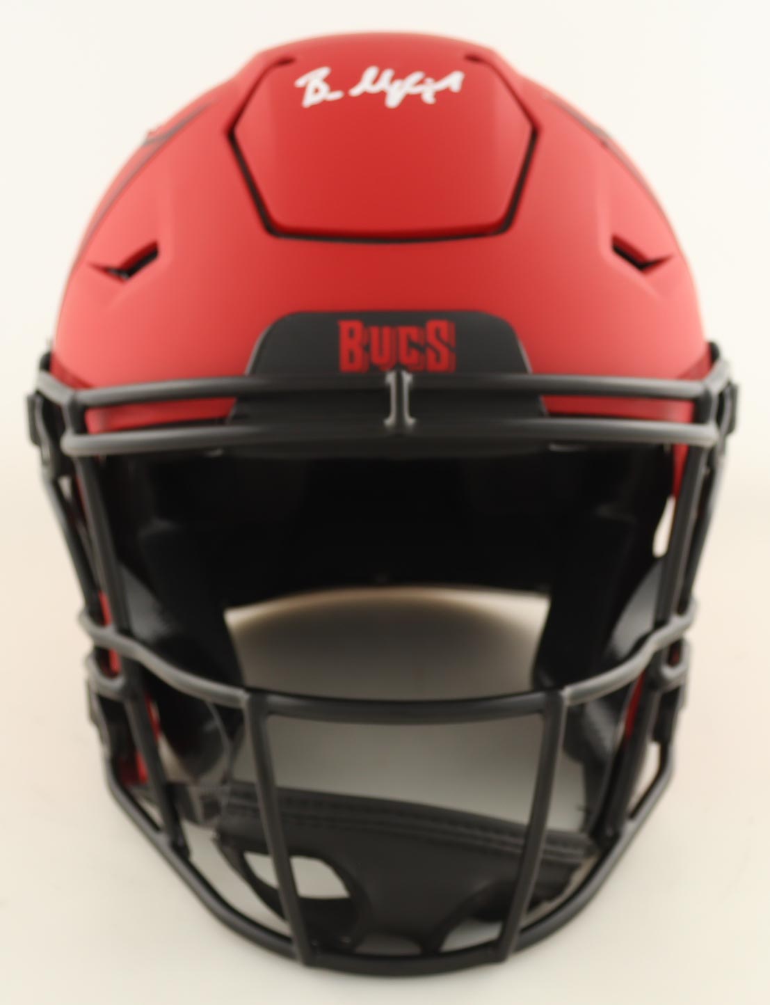 Baker Mayfield Signed Buccaneers Full-Size Authentic On-Field Rave Alternate Speed Helmet (Beckett) at PristineAuction.com Baker Mayfield Signed Buccaneers Full-Size Authentic On-Field Rave Alternate Speed Helmet (Beckett) at PristineAuction.com