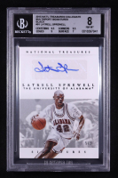 Latrell Sprewell 2015 National Treasures Collegiate MultiSport Signatures Black Autographs #91 RC #5/5 (BGS 8 | Autograph Grade 10) at PristineAuction.com