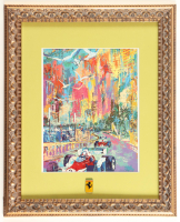 "F1 Racing in Monaco" by Leroy Neiman Custom Framed Art Print Display at PristineAuction.com
