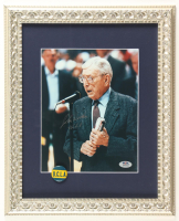 John Wooden Signed UCLA Bruins Custom Framed Photo Display Inscribed "UCLA" (PSA) at PristineAuction.com