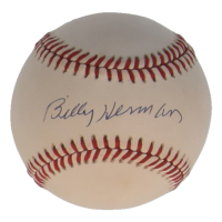 Billy Herman Signed ONL Baseball (JSA) at PristineAuction.com
