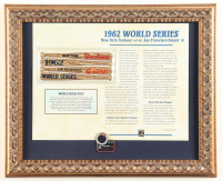 1962 World Series Custom Framed Photo Display at PristineAuction.com