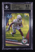 Adonai Mitchell 2023 Bowman Chrome Sapphire University Yellow Refractors #10 RC #07/75 (BGS 9.5) at PristineAuction.com