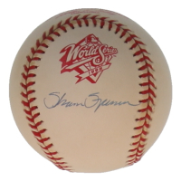 Shane Spencer Signed 1998 World Series Baseball (JSA) at PristineAuction.com