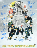 1998-99 Stars Stanley Cup Champions 16x20 Photo Signed By (11) With Mike Modano, Brett Hull, Ed Belfour, Joe Nieuwendyk (Beckett) at PristineAuction.com