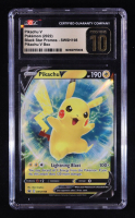 Pikachu V Pokemon 2022 Black Star Promos #SWSH198 (CGC Pristine 10) at PristineAuction.com