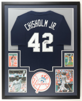 Jazz Chisholm Jr. Signed Custom Framed Jersey Display (JSA) at PristineAuction.com