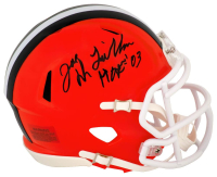 Joe DeLamielleure Signed Browns Speed Mini Helmet Inscribed "HOF '03" (Schwartz) at PristineAuction.com