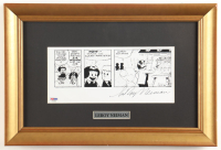 LeRoy Neiman Signed Nancy Custom Framed Comic Strip Display (PSA) at PristineAuction.com