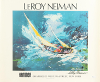 LeRoy Neiman Signed Blue Sailing Art Print (JSA) at PristineAuction.com
