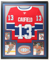 Cole Caufield Signed Canadiens Custom Framed Authentic Fanatics Jersey Display (Beckett) at PristineAuction.com