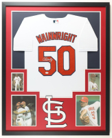 Adam Wainwright Signed Custom Framed Jersey Display (JSA) at PristineAuction.com