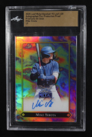 Mike Sirota 2025 Leaf Metal Baseball 92 Autographed Pre Production Proof Super Prismatic Oil Slick #1/1 at PristineAuction.com