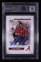 Nick Saban Signed 2023 Bowman University Alabama #31 (Beckett | Auto Grade 10) at PristineAuction.com
