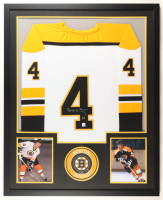 Bobby Orr Signed Custom Framed Jersey Display with (2) Photos (Orr) at PristineAuction.com
