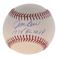Jim Rice Signed OML Baseball Inscribed "1978 AL MVP" (JSA) at PristineAuction.com