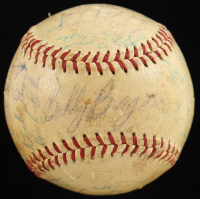1957 Pirates | ONL Baseball Team-Signed by (22) with Roberto Clemente, Bill Mazeroski, Bobby Bragan, Vern Law (JSA) at PristineAuction.com