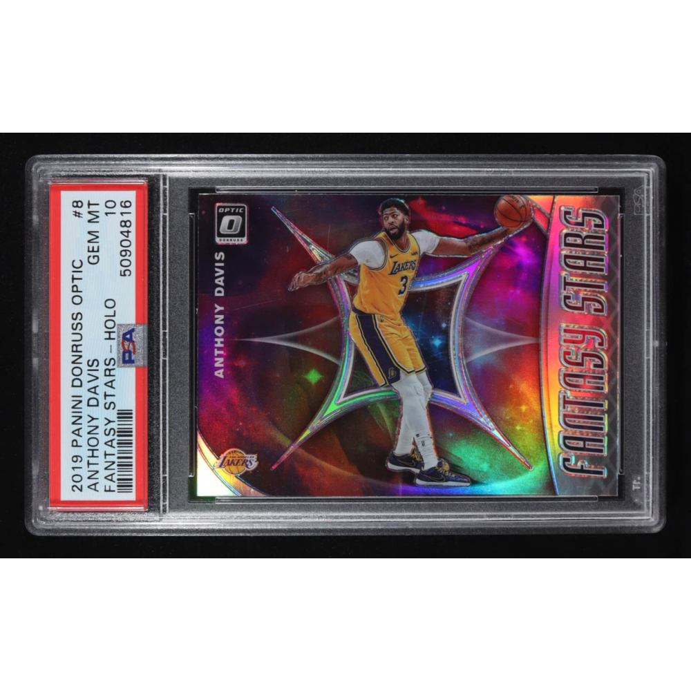 Anthony Davis 2019 Panini Donruss Optic Fantasy Stars Holo #8 (PSA 10) at PristineAuction.com