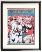 Dan Marino & Joe Montana Signed 1985 "Sports Illustrated" Custom Framed Magazine Display (UDA) at PristineAuction.com