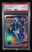 Josh Downs 2023 Donruss Optic Prizm Rated Rookie Holo #248 RC (PSA 10) at PristineAuction.com