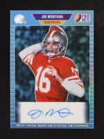 Joe Montana 2024 Leaf Joe Montana Legacy '89 Pro Set Prismatic Platinum Blue #89PJM5 #14/25 at PristineAuction.com