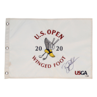 Bryson DeChambeau Signed 2020 "U.S. Open Winged Foot" Golf Pin Flag (PSA) at PristineAuction.com