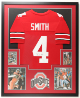 Jeremiah Smith Signed Custom Framed Jersey Display (JSA) at PristineAuction.com