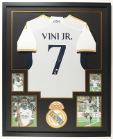 Vinicius Junior Signed Custom Framed Jersey (Beckett) at PristineAuction.com