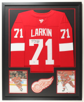 Dylan Larkin Signed Red Wings Custom Framed Authentic Fanatics Jersey Display (JSA) at PristineAuction.com