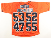 2022 World Series Champions "No Hitters" Jersey Signed by (4) with Bryan Abreu, Ryan Pressly, Rafael Montero & Cristian Javier  (Beckett) at PristineAuction.com