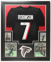 Bijan Robinson Signed Custom Framed Jersey Display (Beckett) at PristineAuction.com