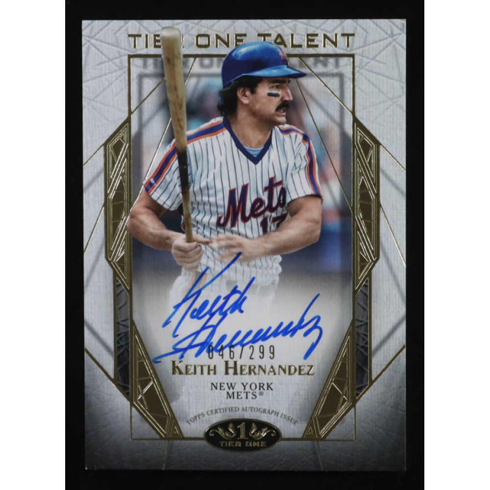 Keith Hernandez 2022 Topps Tier One Talent Autographs #T1TAKHZ #46/299 at PristineAuction.com Keith Hernandez 2022 Topps Tier One Talent Autographs #T1TAKHZ #46/299 at PristineAuction.com