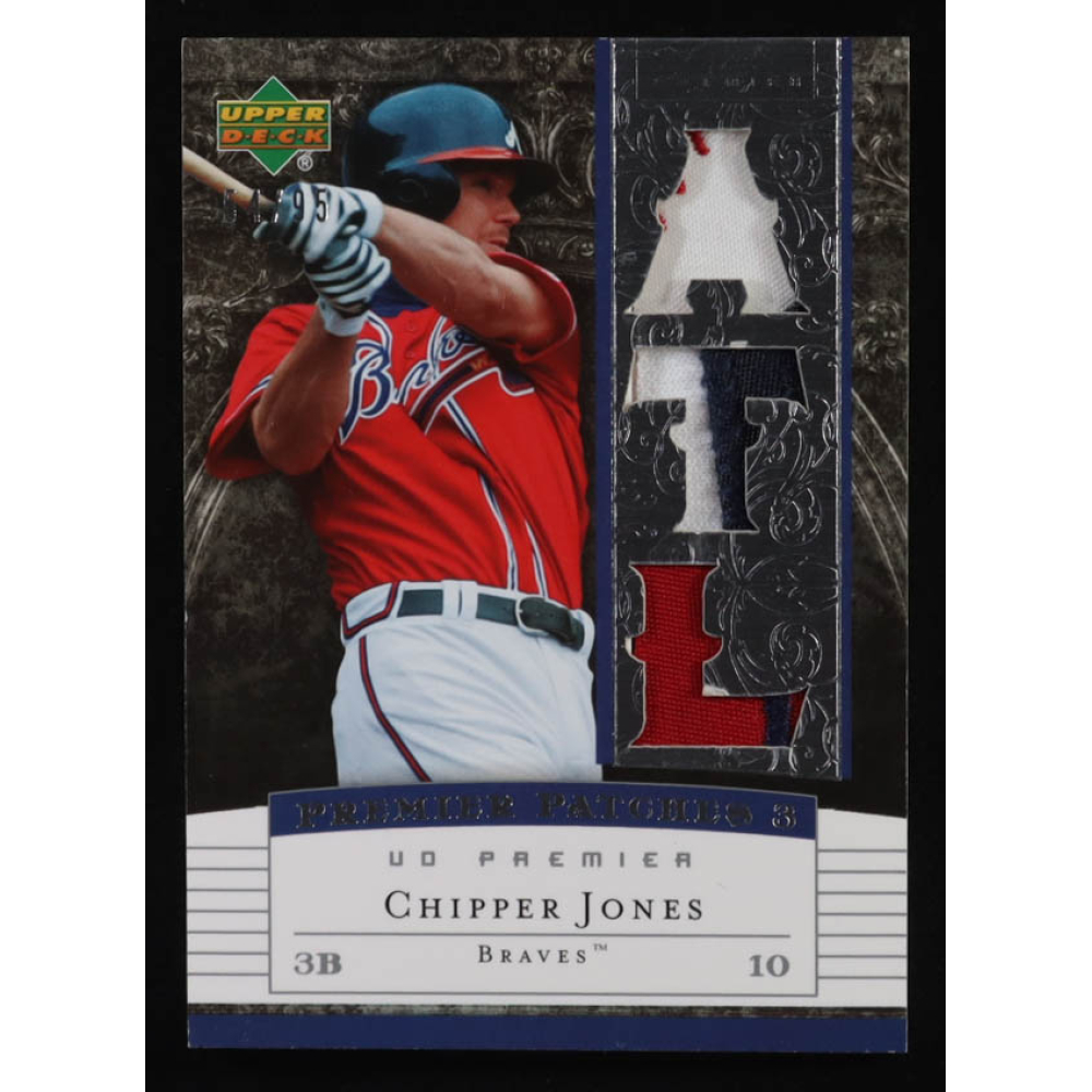 Chipper Jones 2007 Upper Deck Premier Patches Triple #CJ #54/95 at PristineAuction.com Chipper Jones 2007 Upper Deck Premier Patches Triple #CJ #54/95 at PristineAuction.com