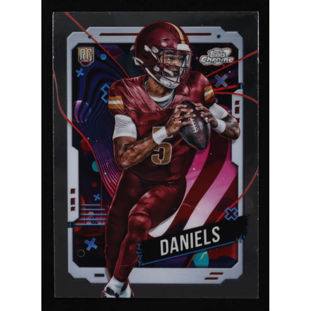 Jayden Daniels 2024 Topps Cosmic Chrome #196 RC at PristineAuction.com Jayden Daniels 2024 Topps Cosmic Chrome #196 RC at PristineAuction.com
