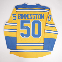 Jordan Binnington Signed Blues Fanatics Authentic Jersey (Fanatics) at PristineAuction.com