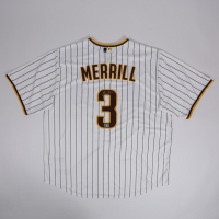 Jackson Merrill Signed Padres Nike Authentic Jersey (Beckett) at PristineAuction.com