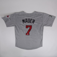 Joe Mauer Signed Twins Majestic Authentic Jersey (Beckett) at PristineAuction.com