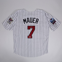 Joe Mauer Signed Twins Majestic Authentic Jersey (Beckett) at PristineAuction.com