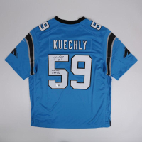 Luke Kuechly Signed Panthers Nike Authentic Jersey Inscribed "2013 DPOY" & "7X All Pro" (Beckett) at PristineAuction.com