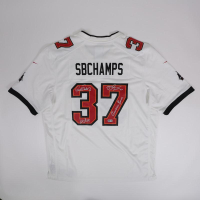 Mike Alstott, Warren Sapp & Ronde Barber Signed Buccaneers Nike Authentic Jersey Inscribed "Gruden Bowl" (Beckett) at PristineAuction.com